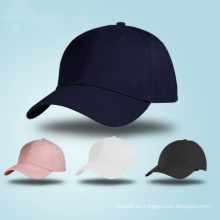 Logotipo de diseño personalizado de OEM 6 paneles de sombreros en blanco Sports Casual Algody Swill Golf Baseball Cap en China al por mayor